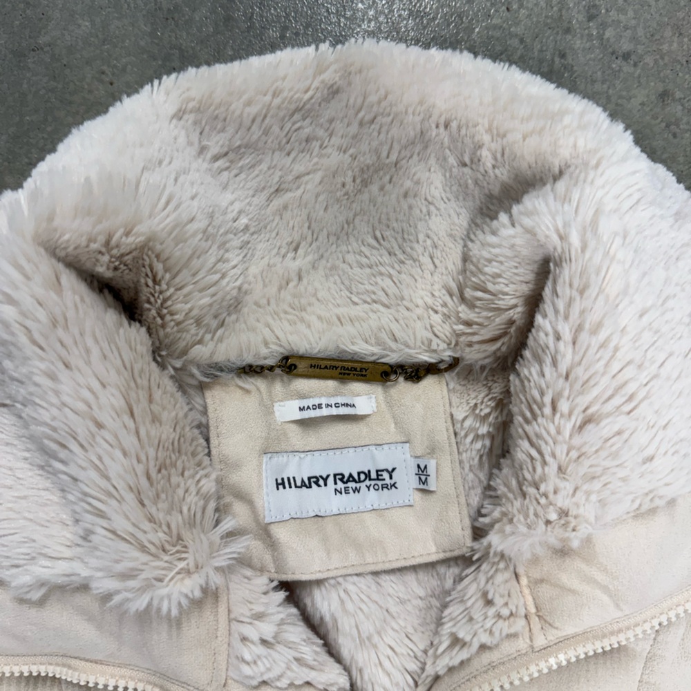Weatherproof Cream Teddy Jacket with Faux Fur - Picture 4 of 4